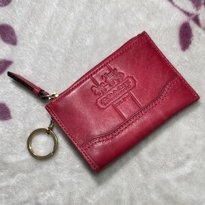 Coach Leather Zip Pouch